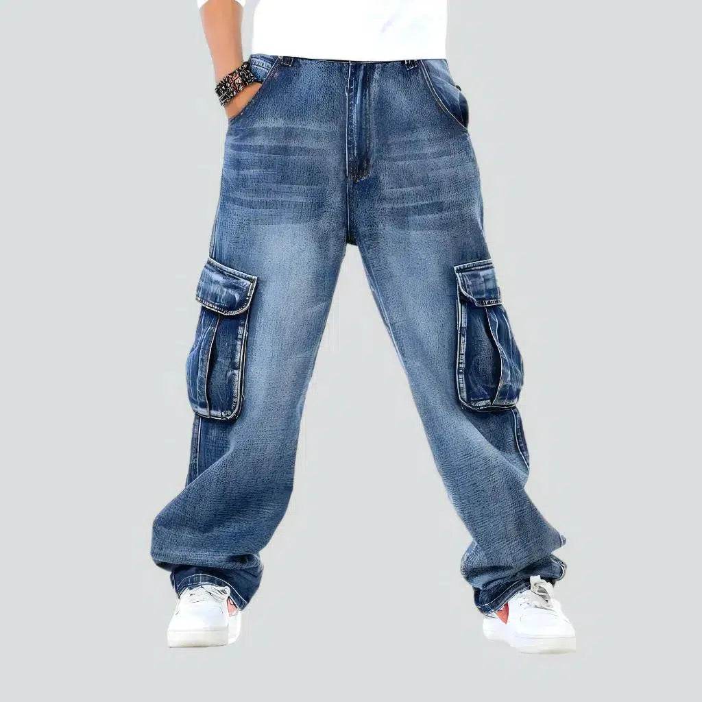 Voluminous men's high-waist jeans | Jeans4you.shop