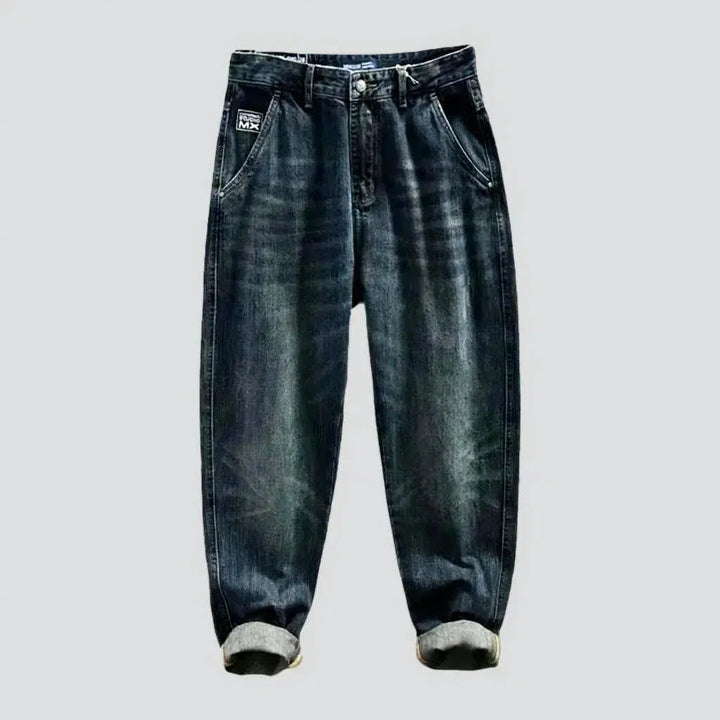 Whiskered dark-wash jeans
 for men | Jeans4you.shop