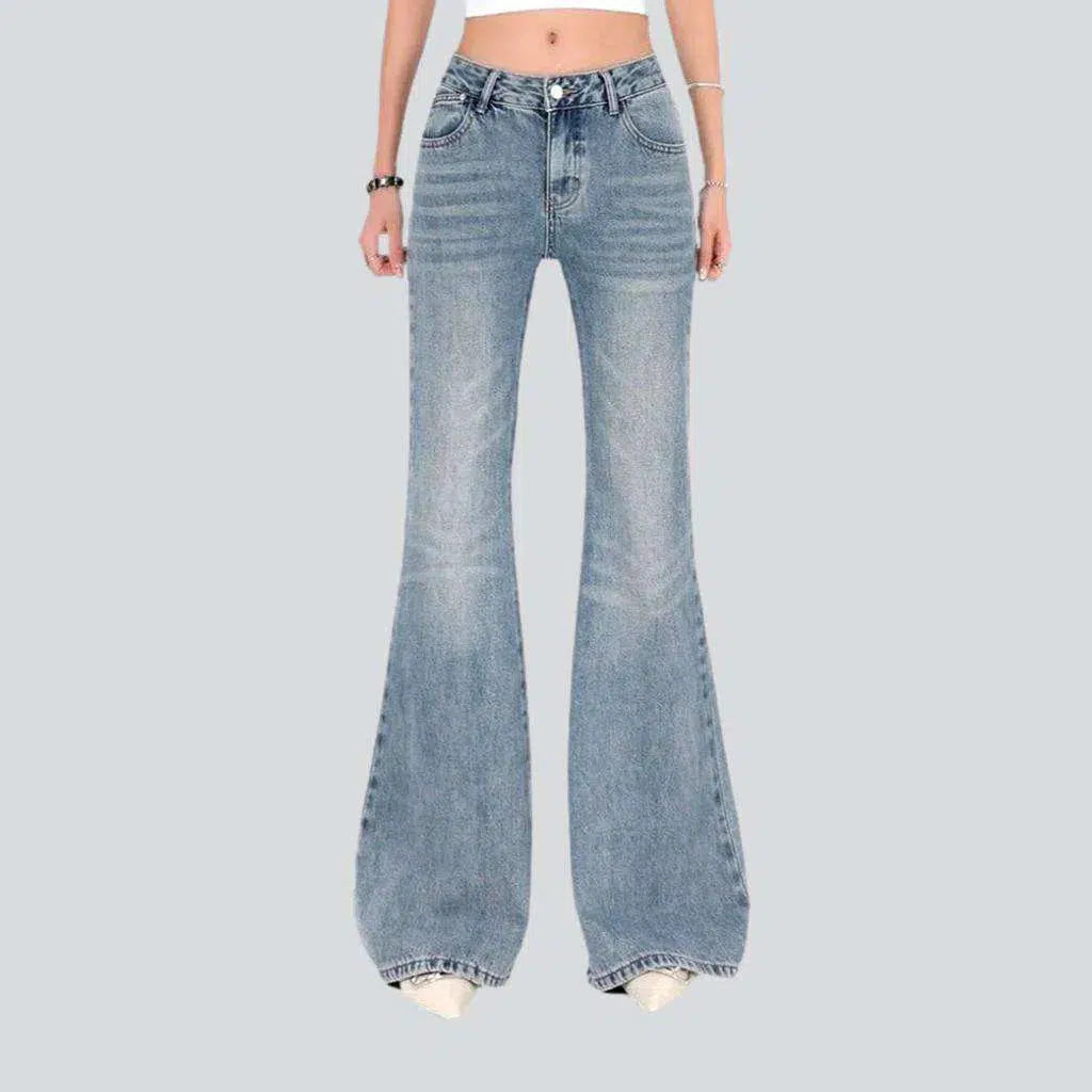 Whiskered low-waist jeans | Jeans4you.shop