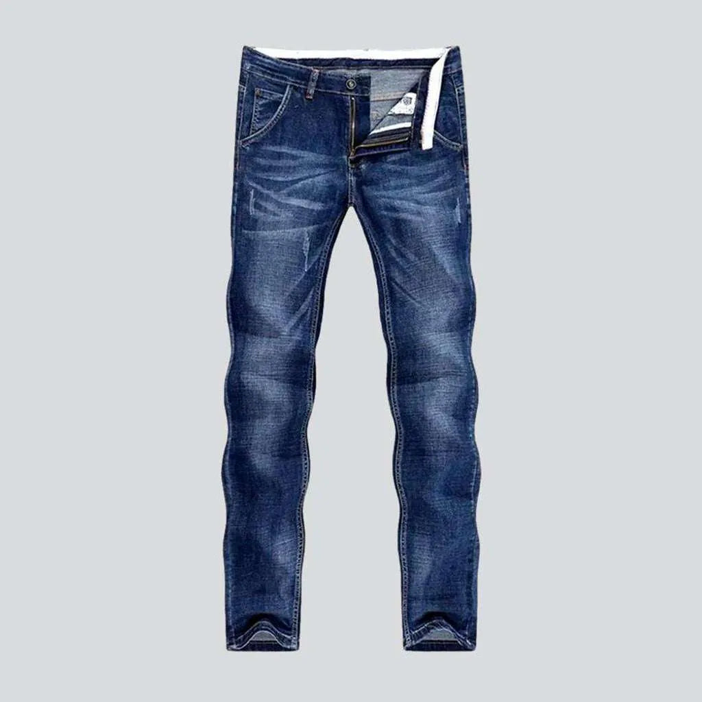 Whiskered medium wash men's jeans | Jeans4you.shop
