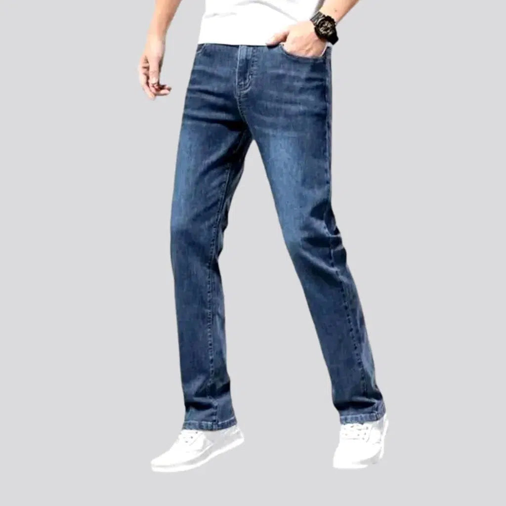 Whiskered men's mid-waist jeans | Jeans4you.shop