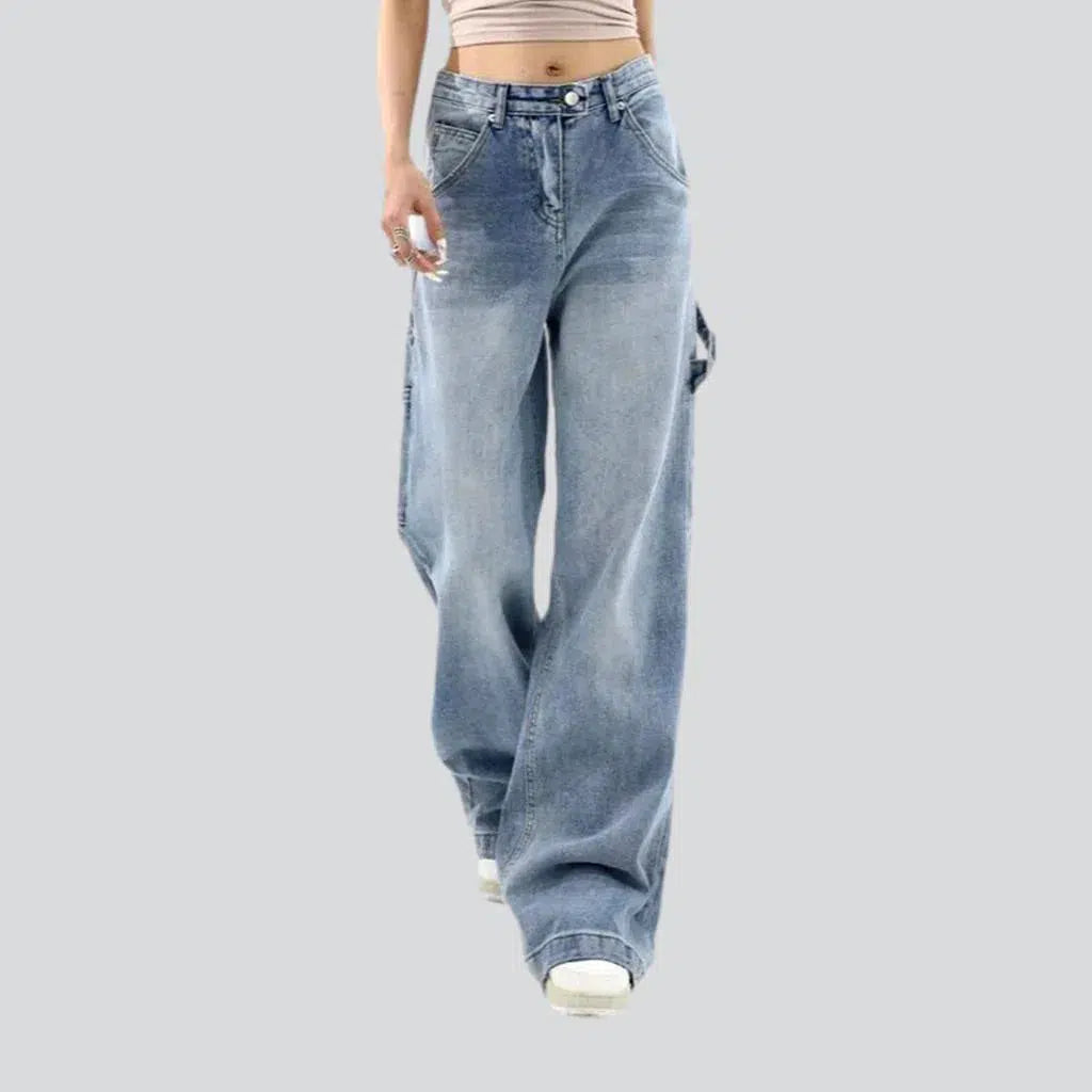 Whiskered women's high-waist jeans | Jeans4you.shop