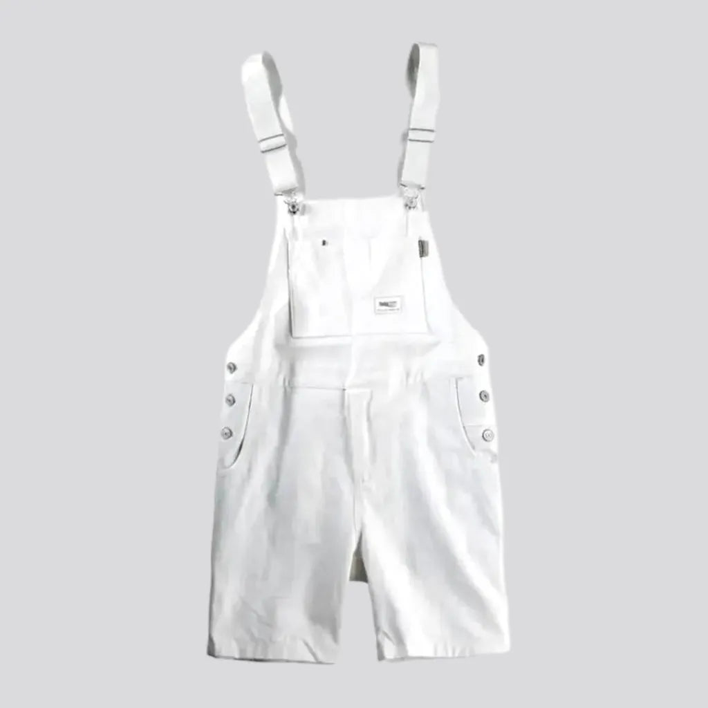 White 90s men's jean romper | Jeans4you.shop