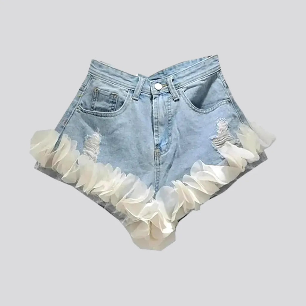 Wide-leg denim shorts
 for ladies | Jeans4you.shop