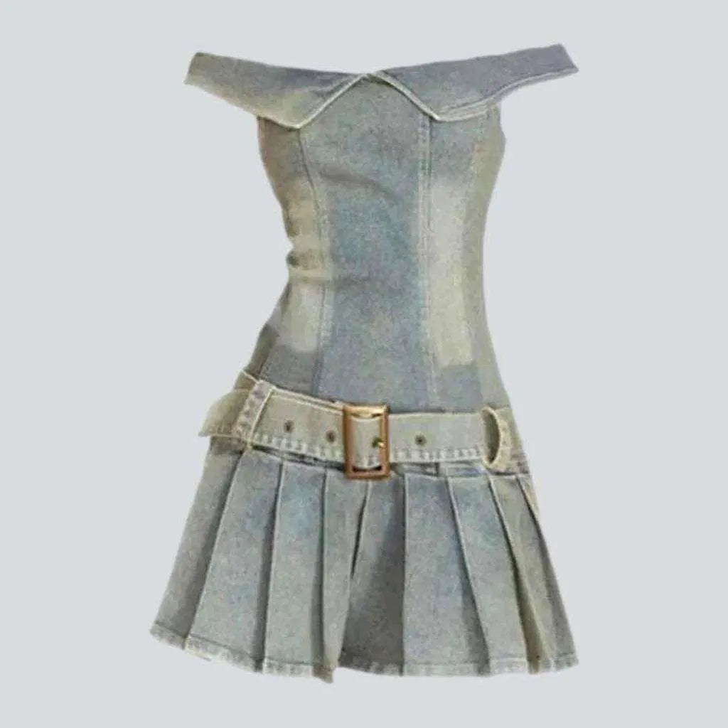Women's strapless denim dress | Jeans4you.shop