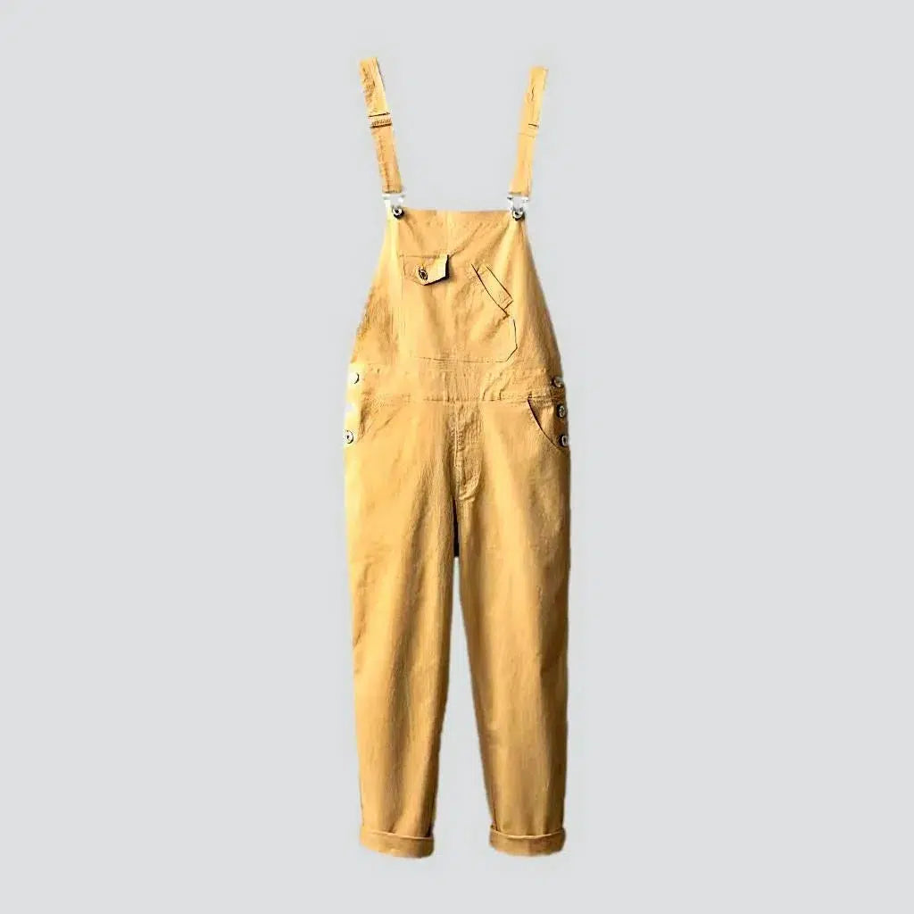 Y2k color men's denim jumpsuit | Jeans4you.shop