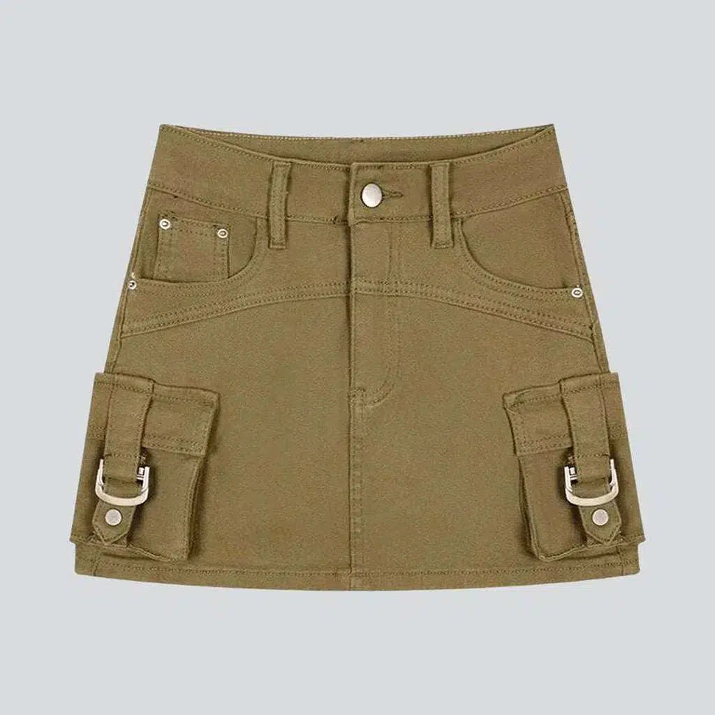 Y2k color women's denim skirt | Jeans4you.shop