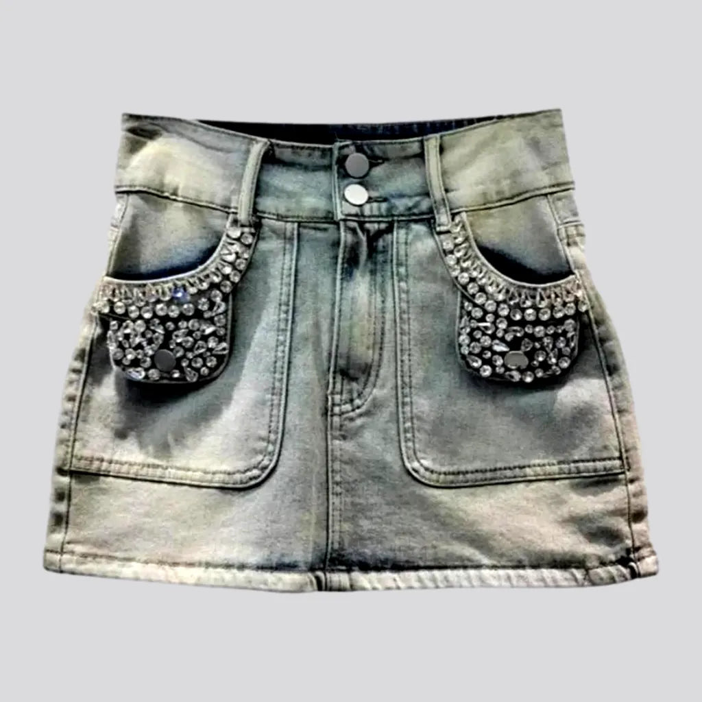Y2k vintage women's jeans skort | Jeans4you.shop