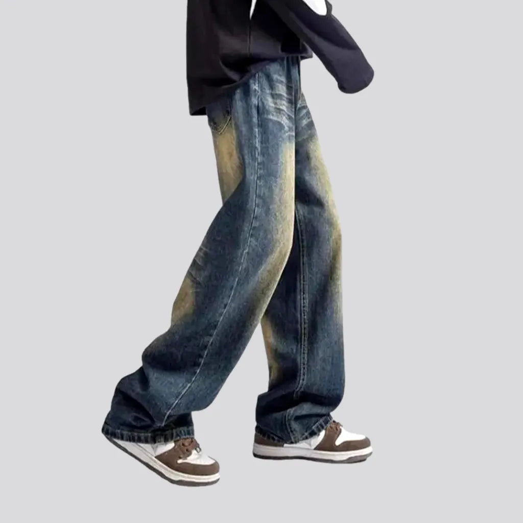 Yellow-cast baggy jeans
 for men | Jeans4you.shop