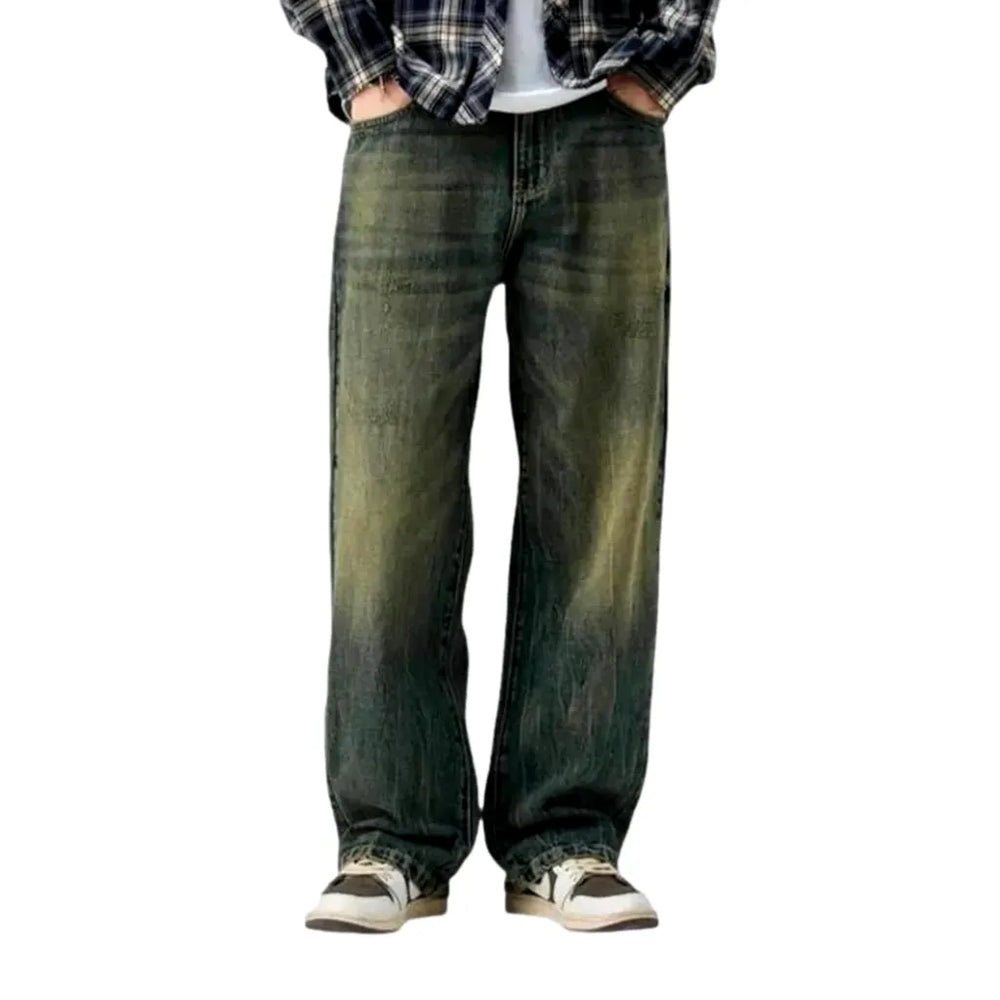 Baggy Fashion 90s Men's Jeans - Dark Blue