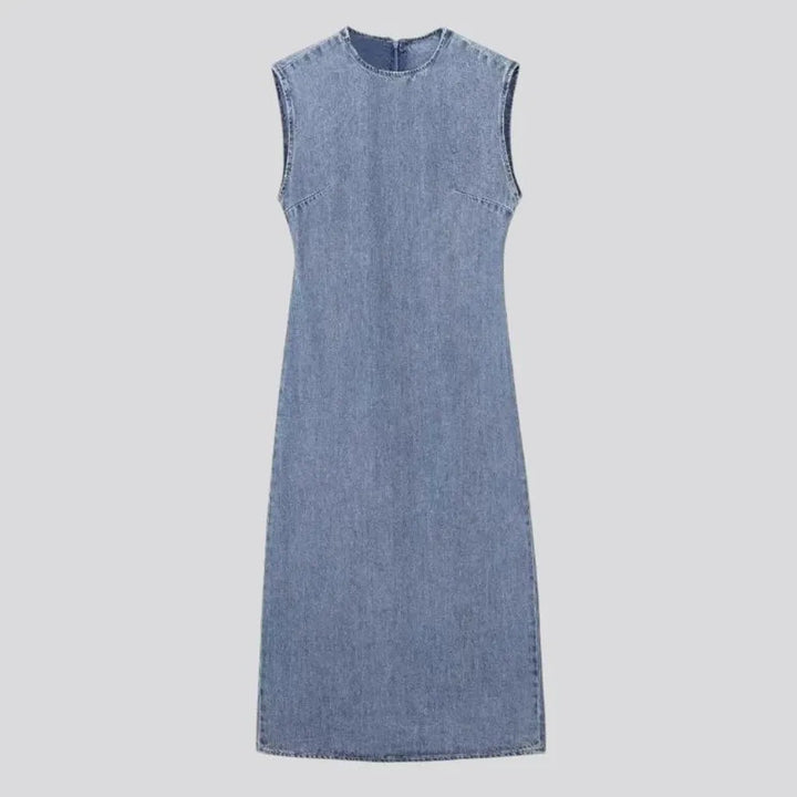 Casual maxi denim dress