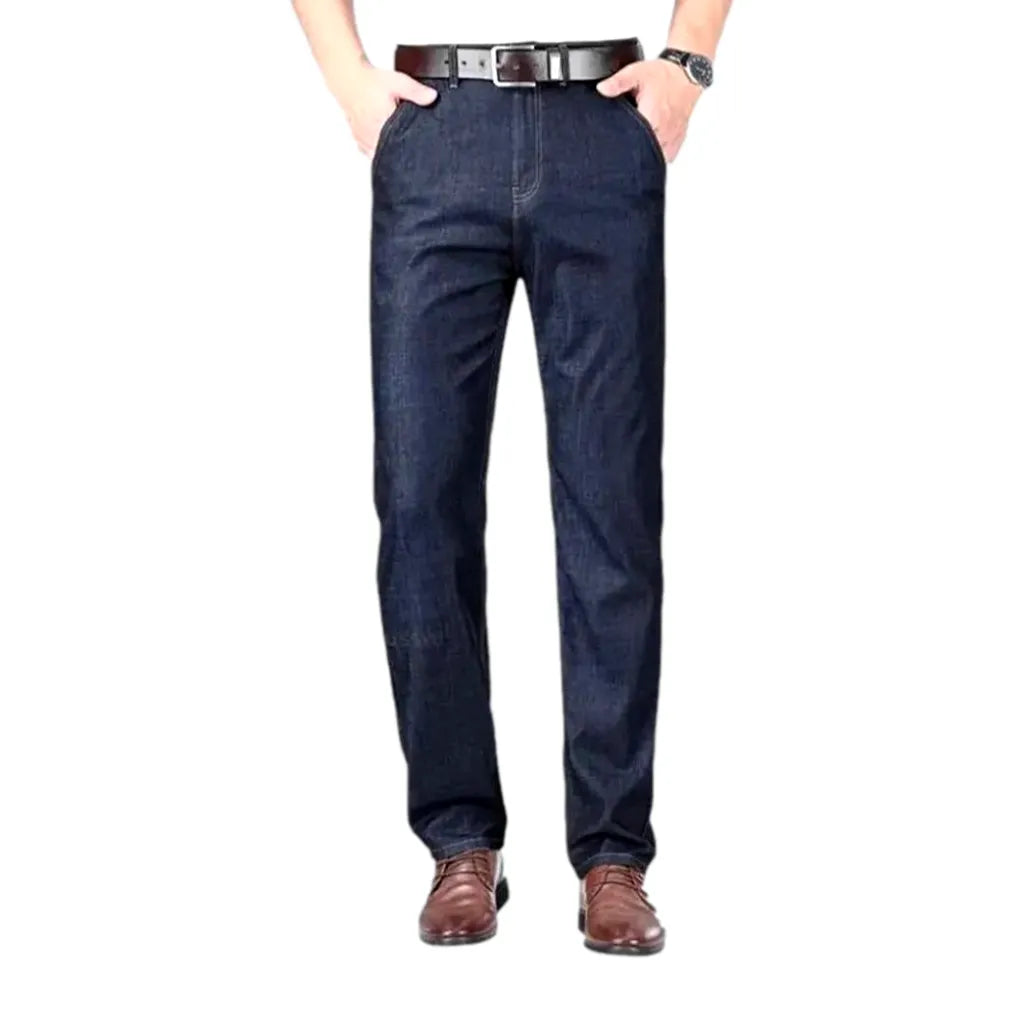 Classic Fit Men's Jeans - Dark Blue