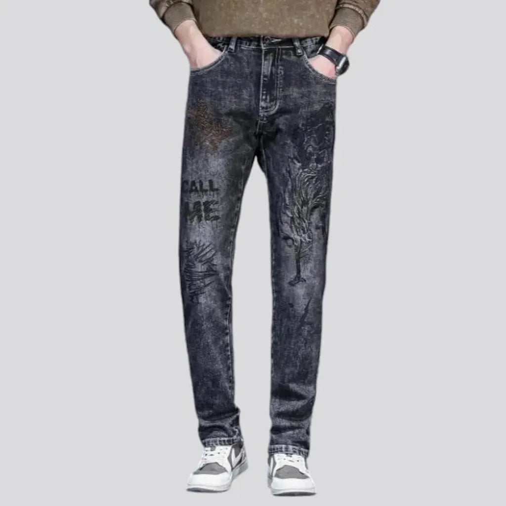 Slim fit fashion men's jeans