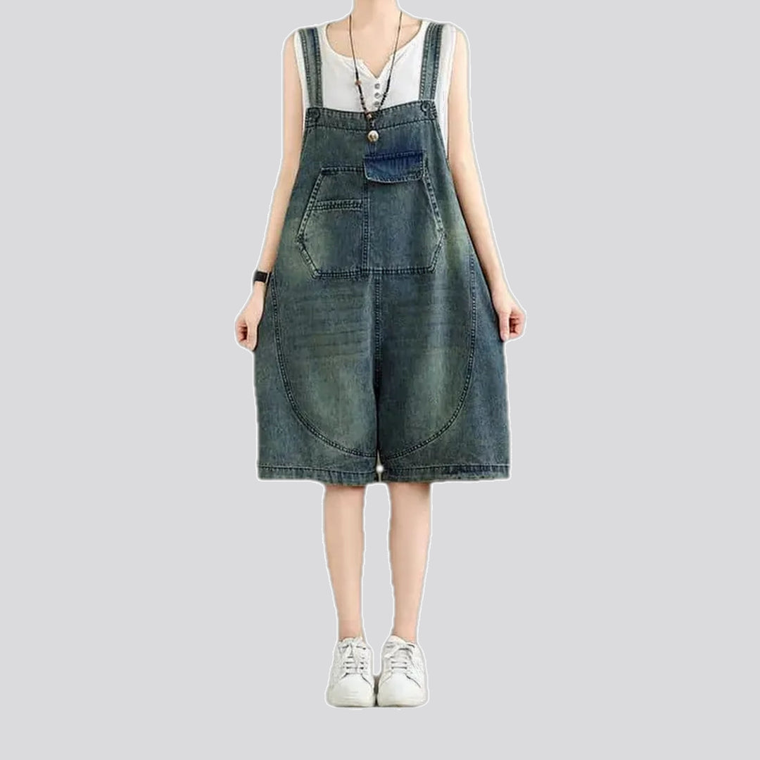 Abraded Fashion Baggy 90s Women's Jeans Overall | Jeans4you.shop