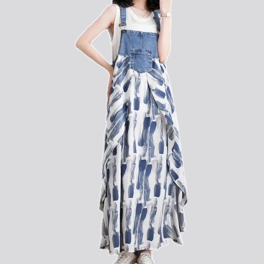 Artistic Maxi Jeans Dress | Jeans4you.shop