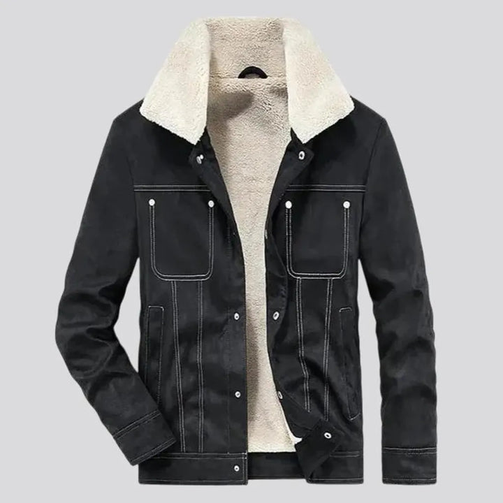 Stylish men's sherpa coat