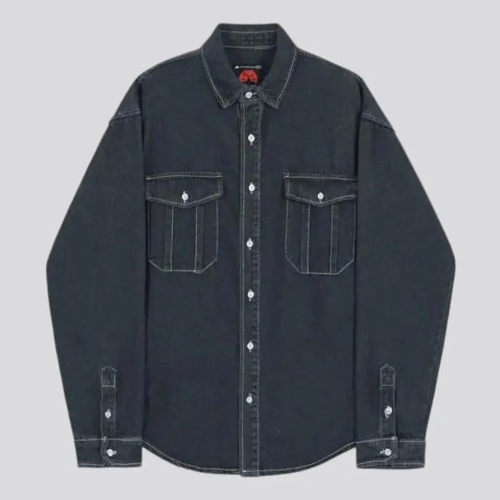 Stylish casual denim shirt for men