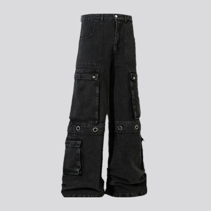 Baggy Fit and Cargo Pockets Jean Pants for Men | Jeans4you.shop