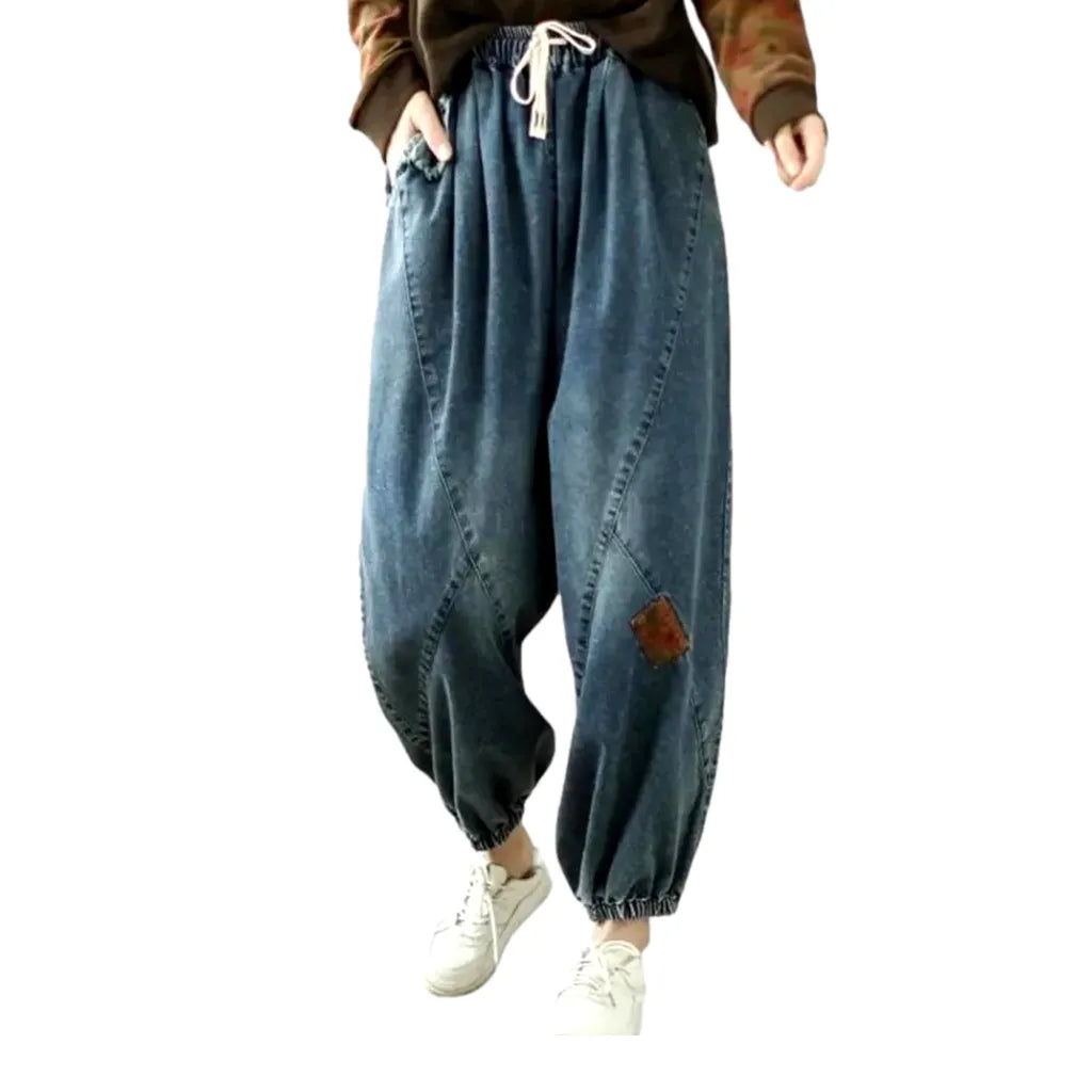 Baggy women's jean pants