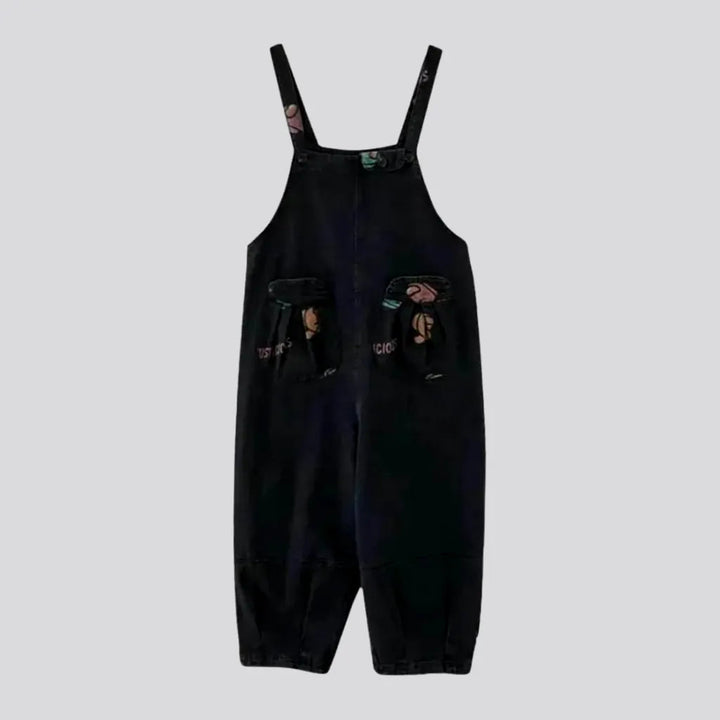 Baggy y2k denim overall for women | Jeans4you.shop