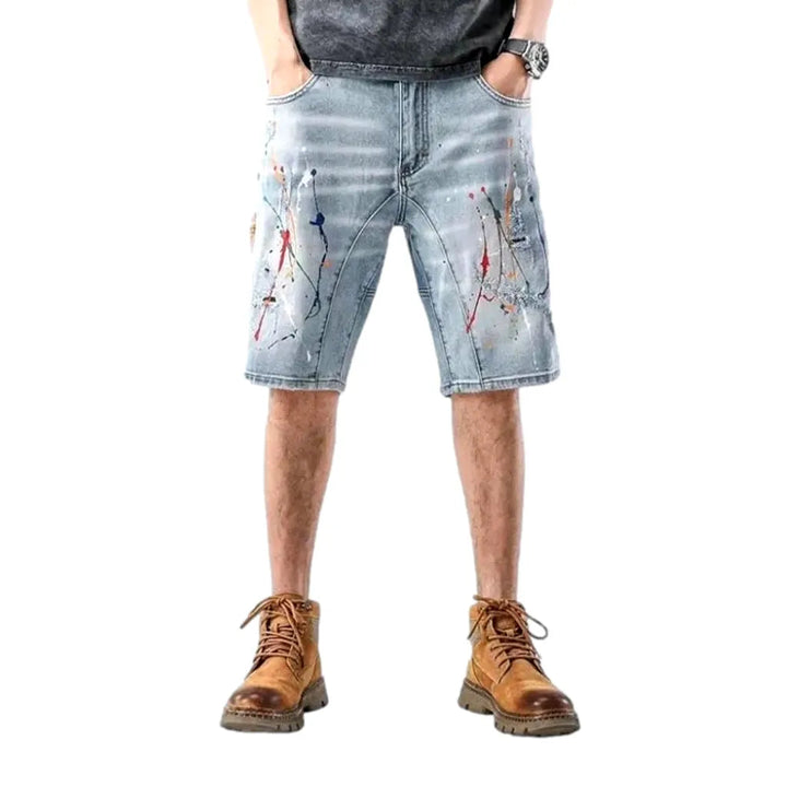 Baggy y2k men's jean shorts