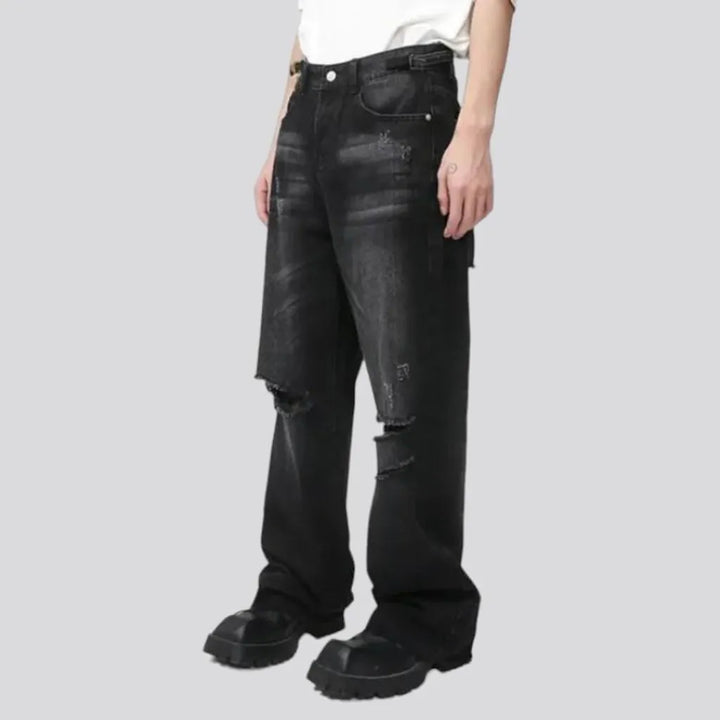 Distressed baggy jeans
 for men
