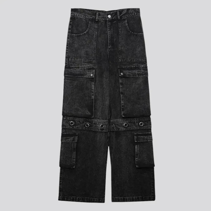 Baggy cargo style men's jeans