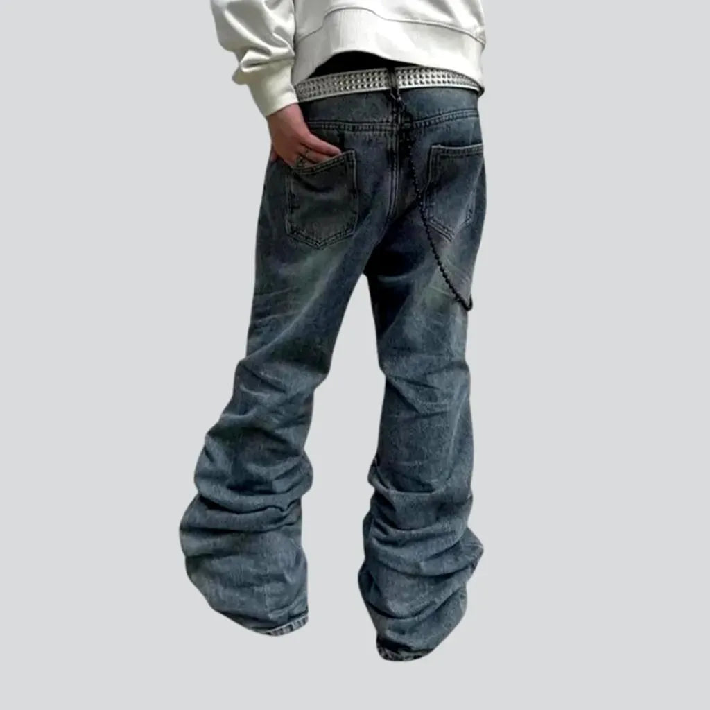 Sanded baggy 90s men's jeans