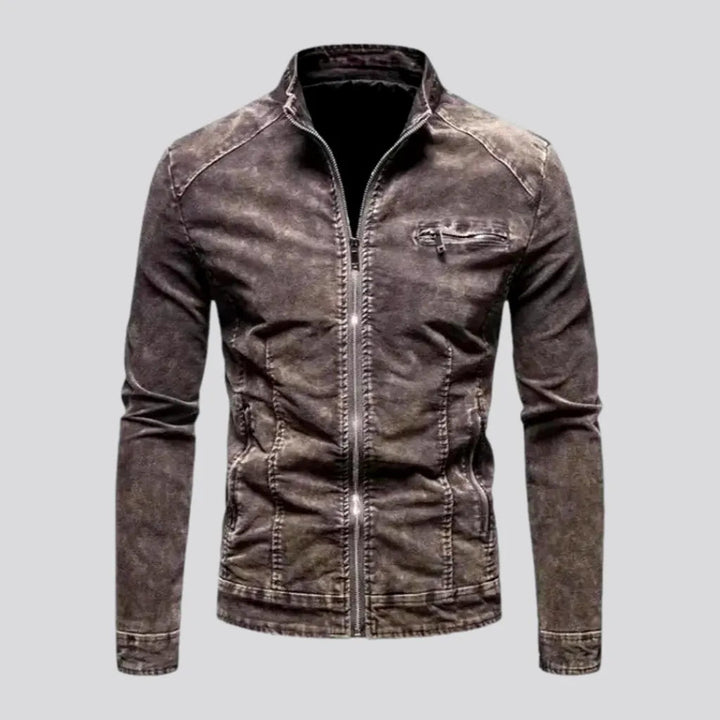 Biker Style Men's Denim Jacket | Jeans4you.shop