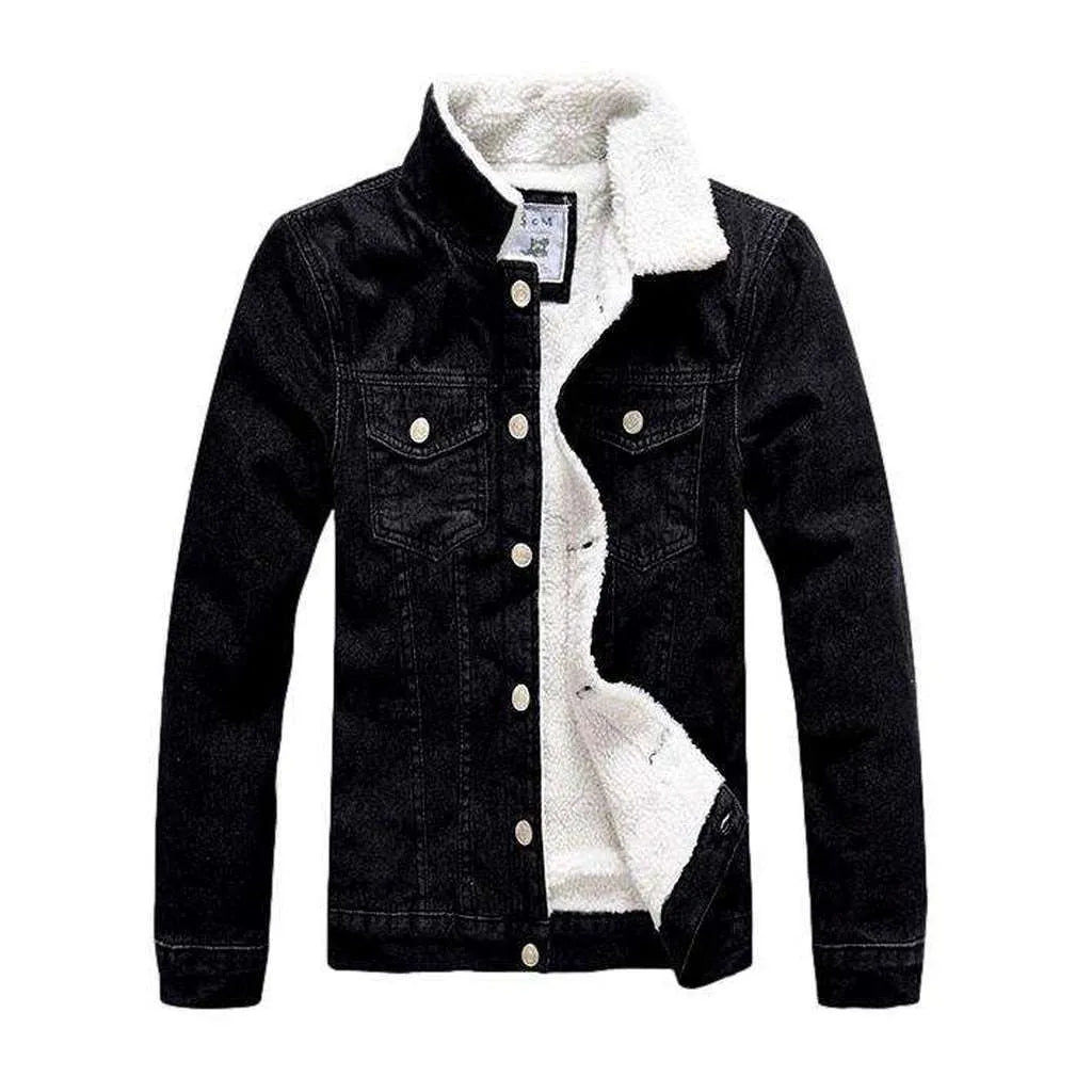 Denim jacket men winter discount