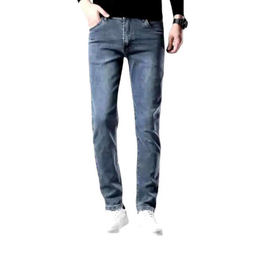 Blue men's street jeans