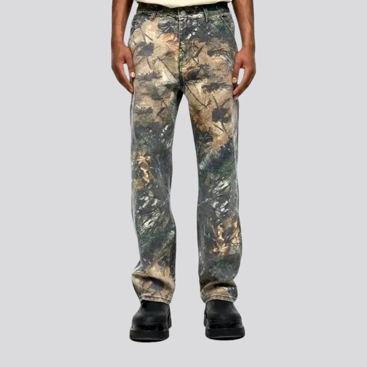 Boho Camouflage Carpenter-loop Men's Jeans | Jeans4you.shop