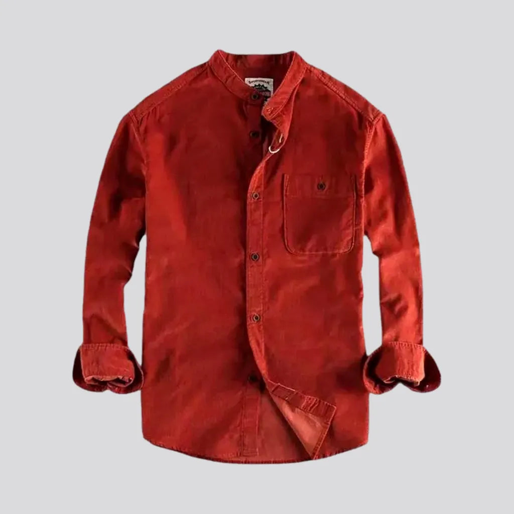 Boho Style Casual Men's Corduroy Shirt | Jeans4you.shop