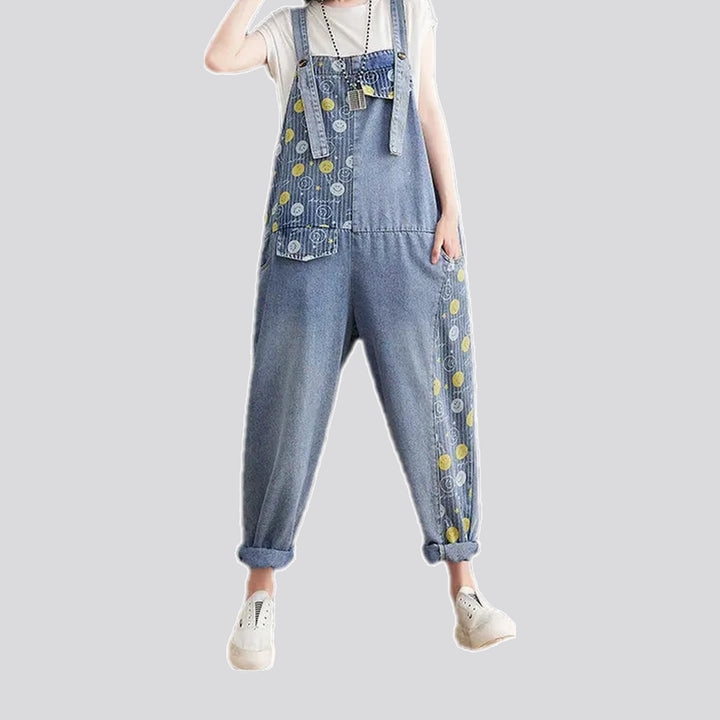 Boho Style Women's Denim Bib | Jeans4you.shop