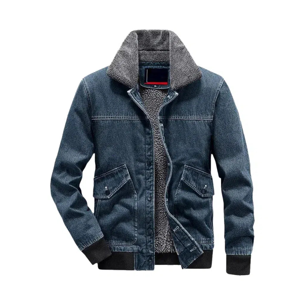 Bomber men's denim jacket