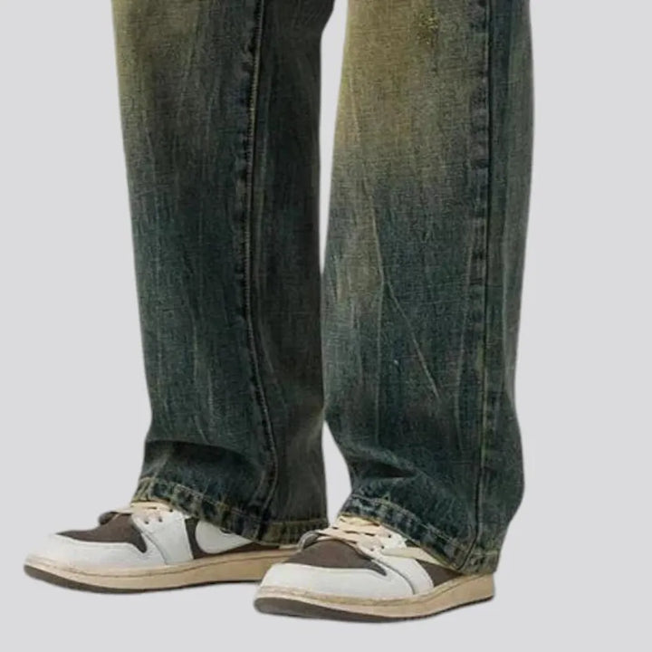 Baggy fashion 90s men's jeans