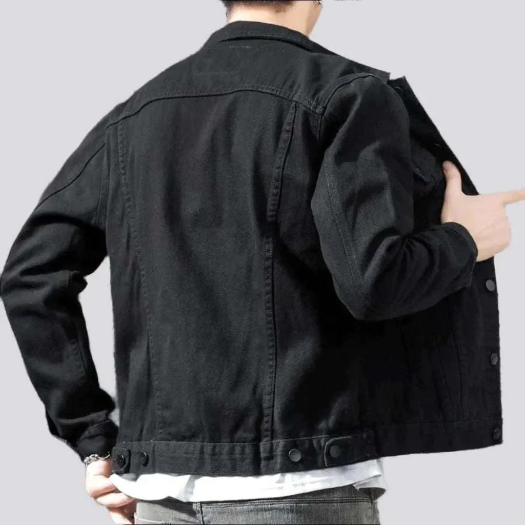 Slim non-formal denim jacket
 for men