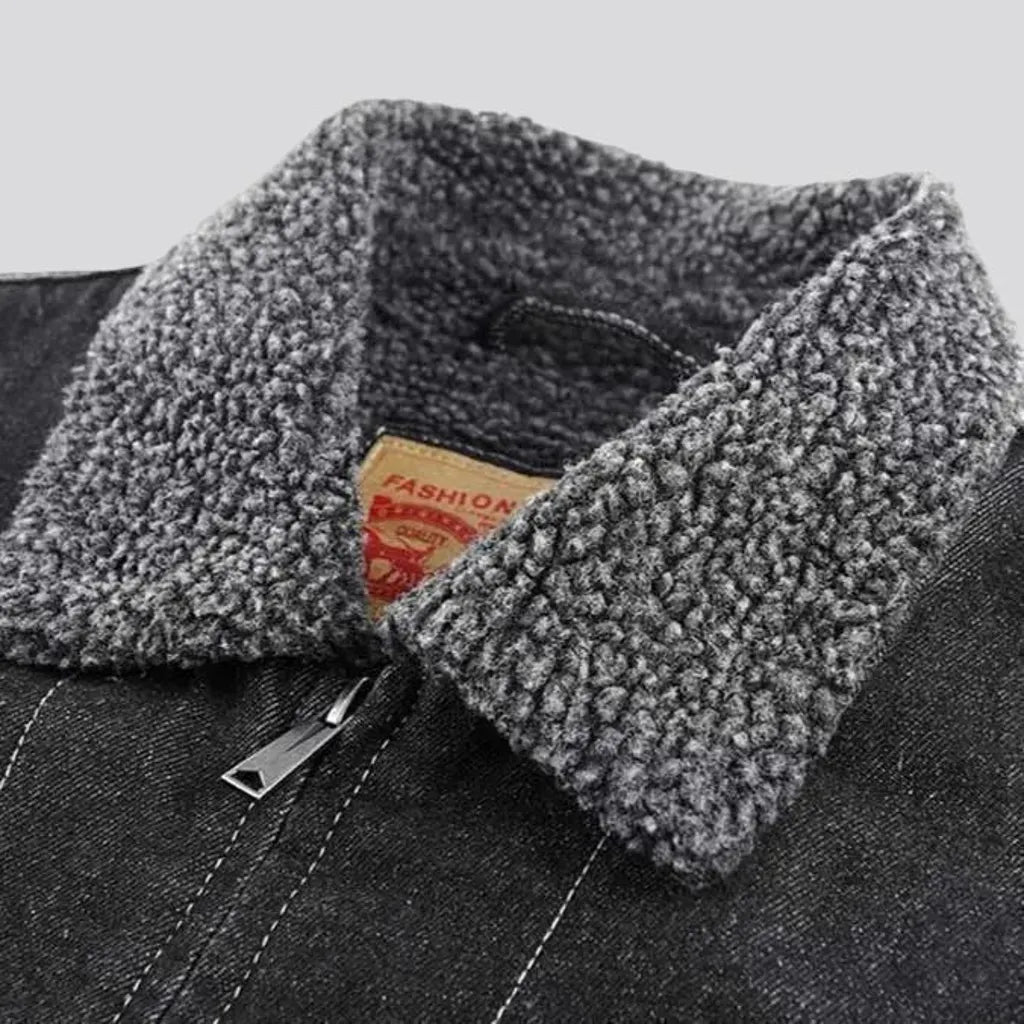 Stonewashed men's denim jacket