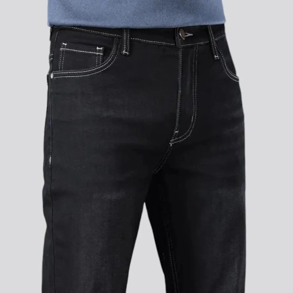 High rise slim men's jeans