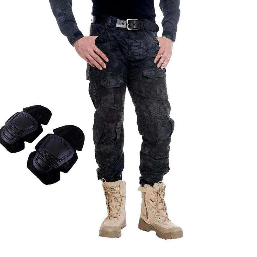 Cargo biker men's jean pants