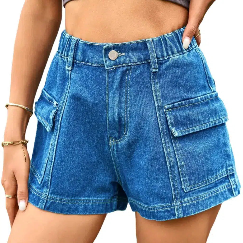 Cargo fashion women's jean shorts