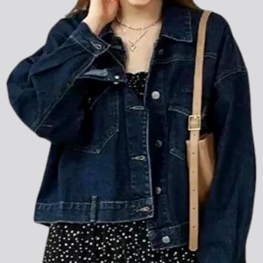 Casual Oversized Women's Denim Jacket | Jeans4you.shop