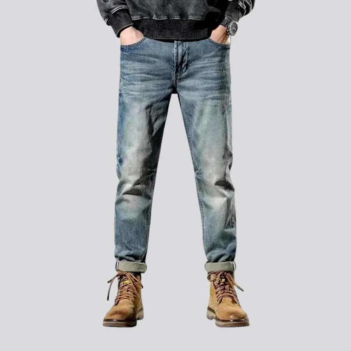 Casual Retro Rolled Cuffs Men's Jeans | Jeans4you.shop