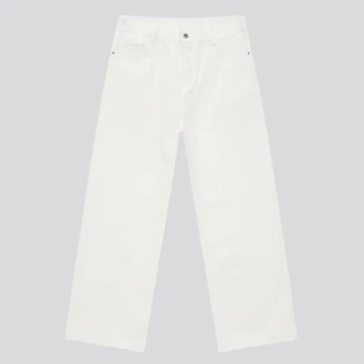 Monochrome boho style men's jeans