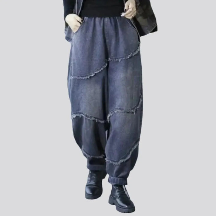 Fashion baggy women's jean pants