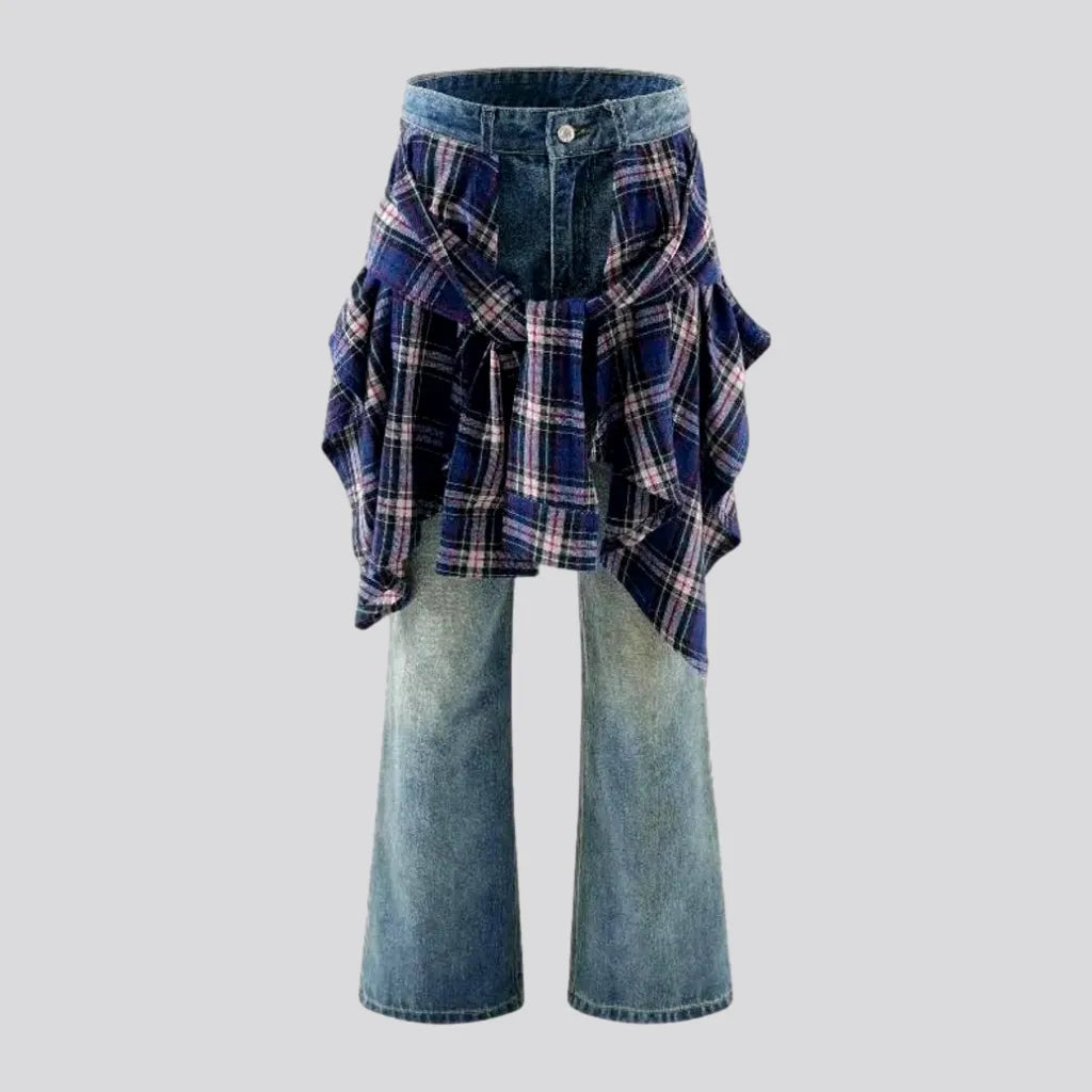 Checkered Street Fashion Jeans for Men | Jeans4you.shop