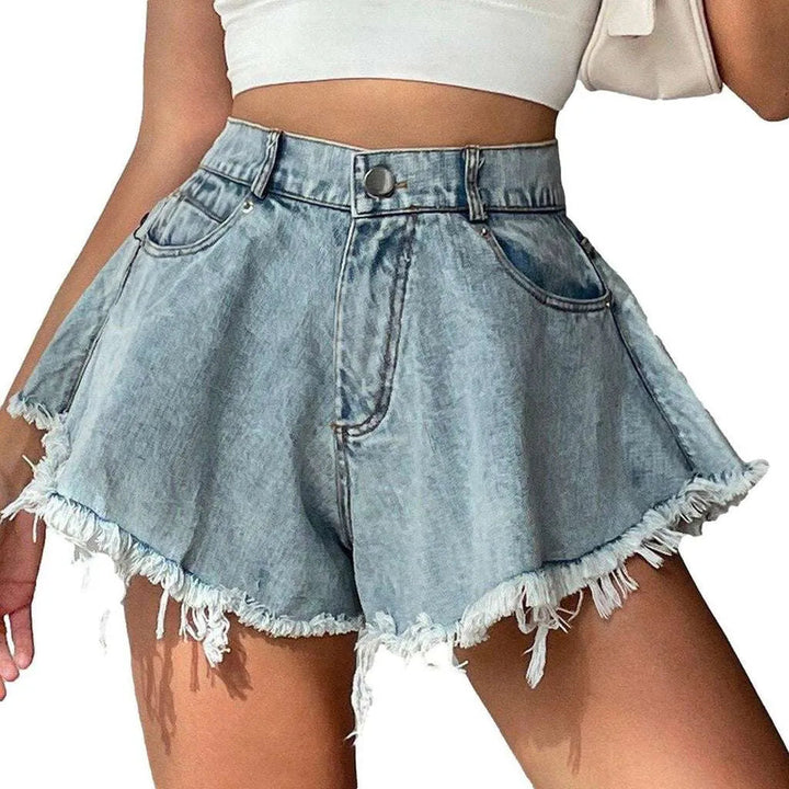 Culotte jeans shorts for women