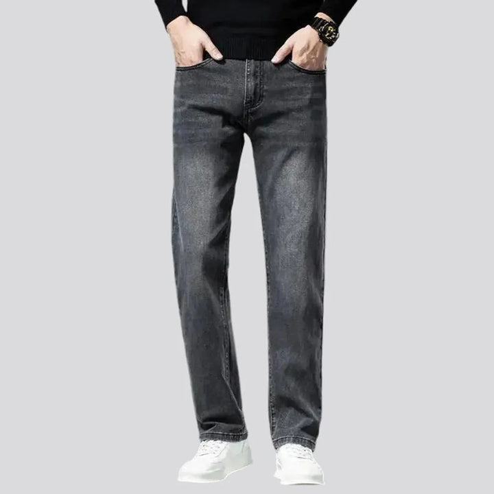 Stretchable vintage tapered men's jeans