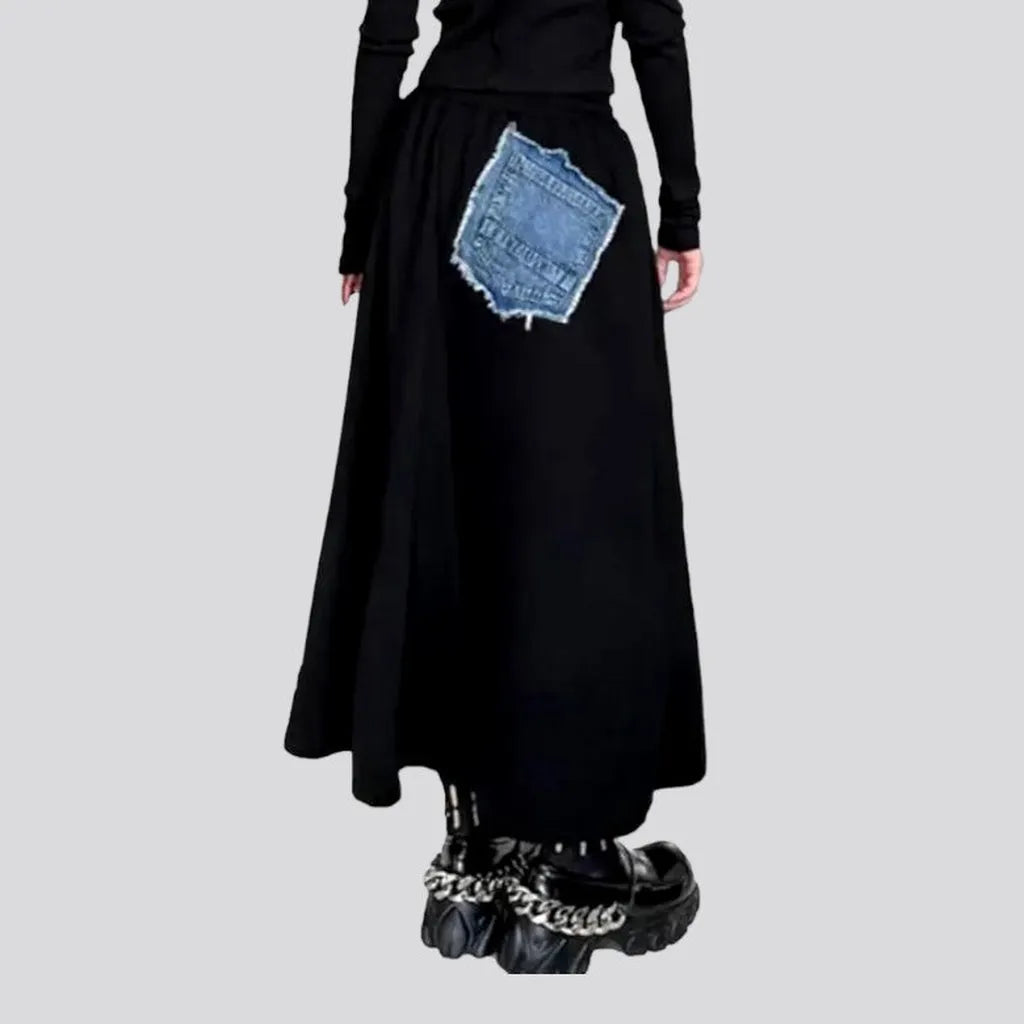 Fashion high-waist women's jean skirt