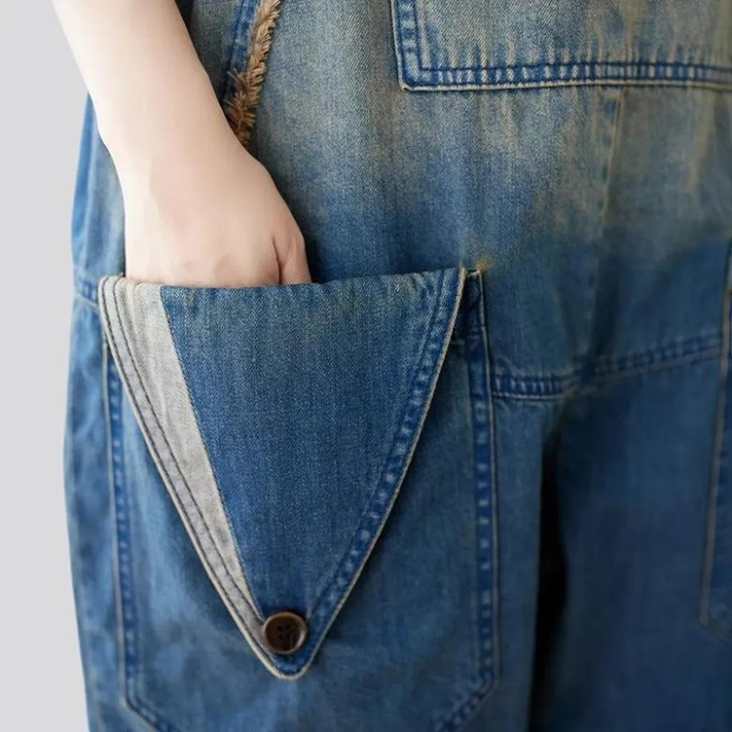 Vintage jean dungaree for ladies